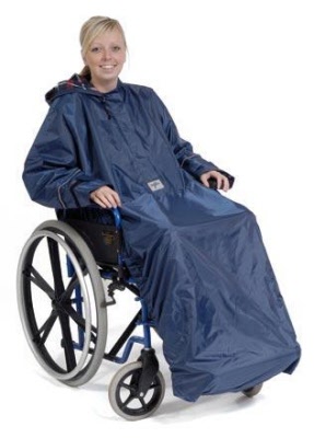 Rollstuhl-Regenschutz mit Ärmel